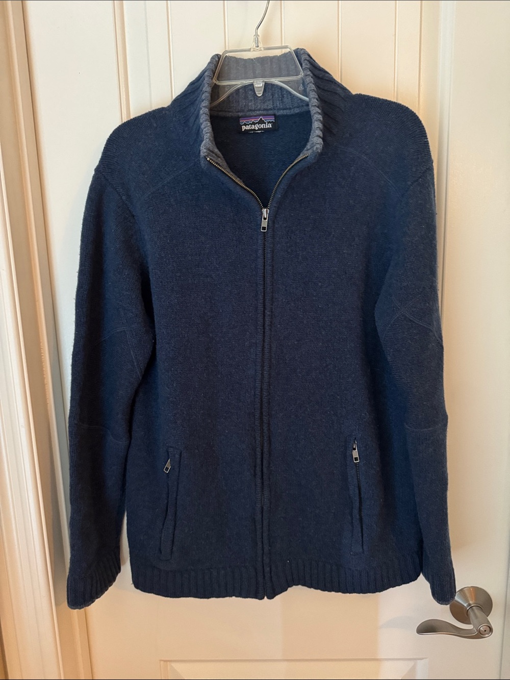 Patagonia Men's Dark Navy Full-Zip Knit Sweater